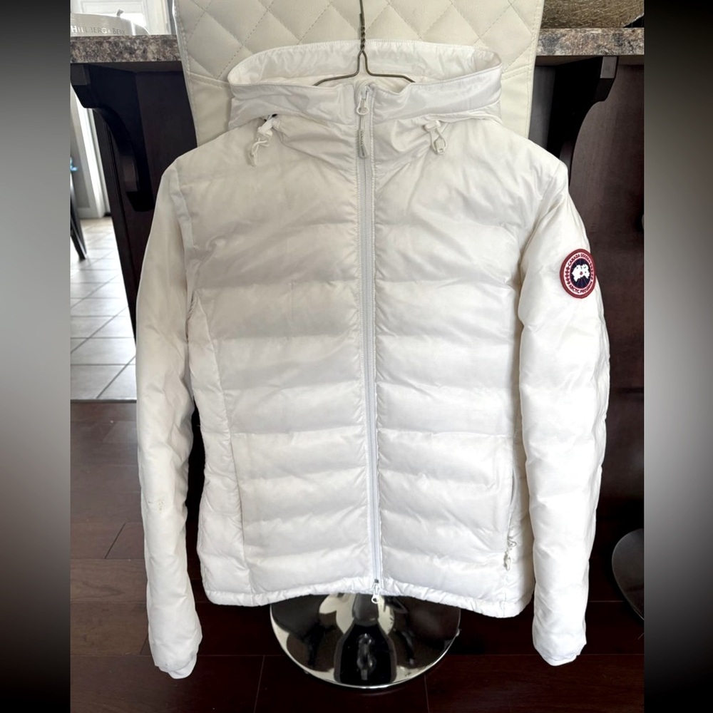 Canada Goose - White down jacket Sz Med